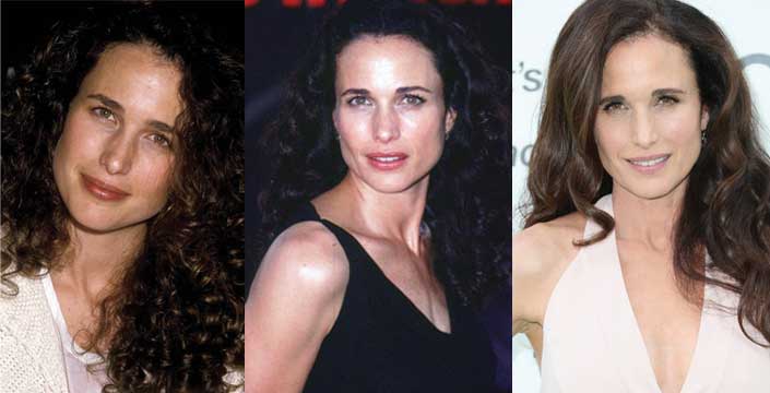 Boobs andie macdowell Actresses with